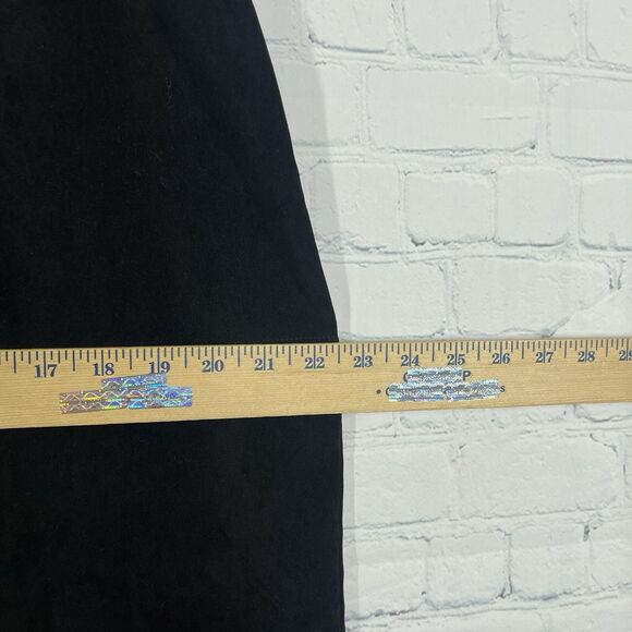 VTG 90s Goth Black Maxi Overall Dress XL Edgy Grunge Emo Style Velvet Whimsigoth - Picture 10 of 14